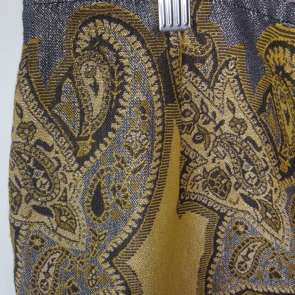 ASHLEY STEWART 16 Black Gold Fringe Skirt Plus - Picture 7 of 7